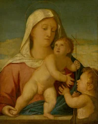 Slovakiska: Madonna och barnet med Johannes Döparen Madonna och barnet med Johannes Döparen