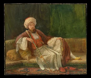 Västerländsk gentleman i orientalisk dräkt