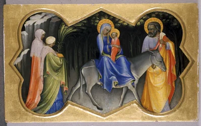 Flygningen till Egypten, ca 1405 (tempera på poppelträ)