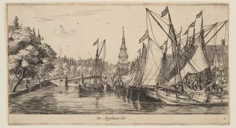 De Appelmarckt, från Vyer över Amsterdam