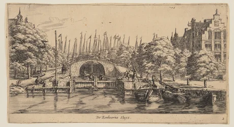De Eenhorns Sluys, från Vyer över Amsterdam