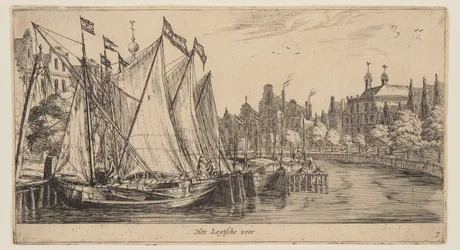 Leytsche veer, från Vyer över Amsterdam