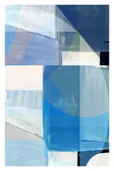 Abstrakt blå geometri