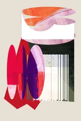 Abstrakt geometrisk collage