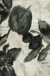Mörka botaniska blad