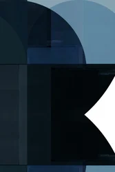 Djupblå geometriska bågar
