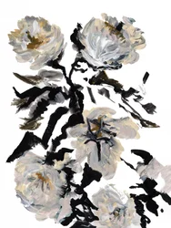 Dramatisk abstrakt blomsterkonst