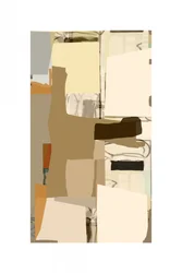Jordnära abstrakt collage