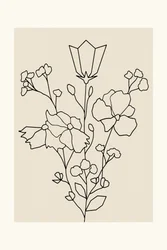 Eleganta blommönster