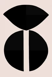 Geometriska svarta former