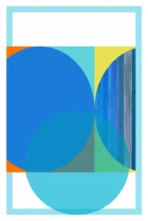 Geometrisk blå lugn