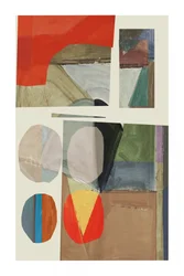 Geometrisk färgcollage