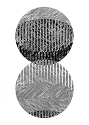 Geometriska randiga cirklar