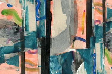 Modernt abstrakt collage