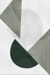 Modern grön geometri