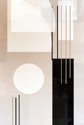 Modern minimalistisk komposition