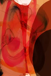 Orange-rött abstrakt flöde