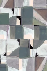 Mjuk geometrisk abstrakt konst