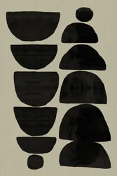 Staplade Zen-stenar