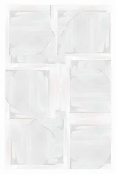Vit geometrisk abstrakt