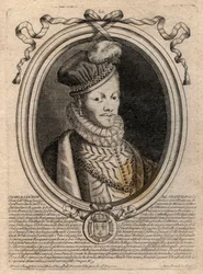 Porträtt av kung Ludvig XII (1462-1515) - Porträtt av Ludvig XII av Frankrike (1462-1515), kung av Frankrike - gravyr från 