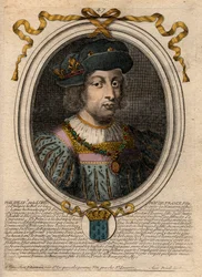 Porträtt av Filip V den Långe (1294-1322), Frankrikes kung - Filip V (1294-1322) 
