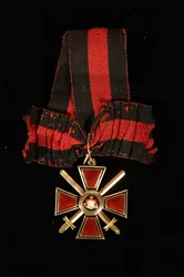 Riband och märke av Saint Vladimirs orden, fjärde klass, 1800-talet