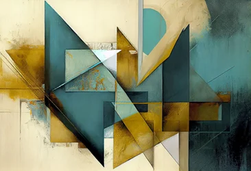 Mitten av århundradet Modern canvas, abstrakta konstformer, utskrivbar väggkonst
