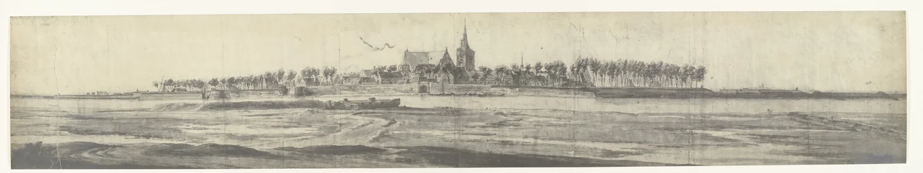 Utsikt över graven, 1672 Foton av teckningar av den franska invasionen av Nederländerna 1672 av Adam Frans van der Meulen bevarade i Manufacture des Gobelins (serietitel)
