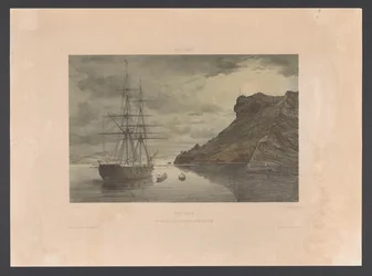 Fort Nassau och Schottegatt Curacao. Fort Nassau och en del av Schottegatt (titel på objekt) Västindien (serietitel på objekt) Gezigten uit Neerland
