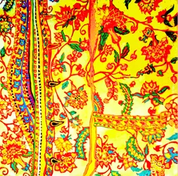 Manlig skjorta med broderier Indien, 2015 (blandteknik)