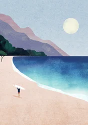 Den fridfulla Surfer Beach
