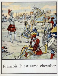 Francois 1er är ett riddarligt vapen - i "" A little history of France"" av Jacques Bainville, red. Mane