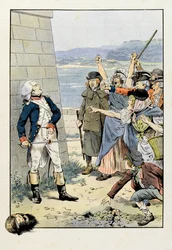 Fånge på väg till Plymouth grips Théophile Malo Corret de La Tour (eller Latour) d