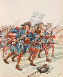 Jacques Marie Gaston Onfroy de Breville dit JOB (1858-1931) - The First Baionette (Military Charge in the Time of Louis XIII
