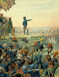 Napoleon I Bonaparte (1769-1821) delade ut korsen från Legion d