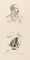 Porträtt av Job (Jacques Marie Gaston Onfroy de Breville
