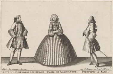 Jacka och Guldduk Facing/Lady in Bagnolette/Faced Peruker