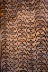 Detalj av golvdekoration (mosaik)