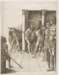 Kristi flagellation, med trottoaren