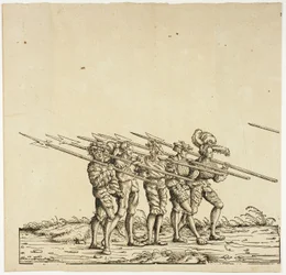 Hellebardister, från Maximilians triumfprocession