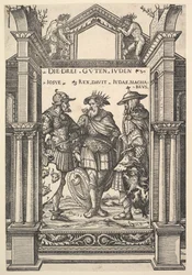 De tre judiska hjältarna, från Heroes and Heroines, 1516.
