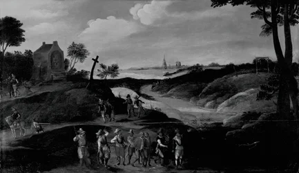 Landskap med figurer, c. 160025.